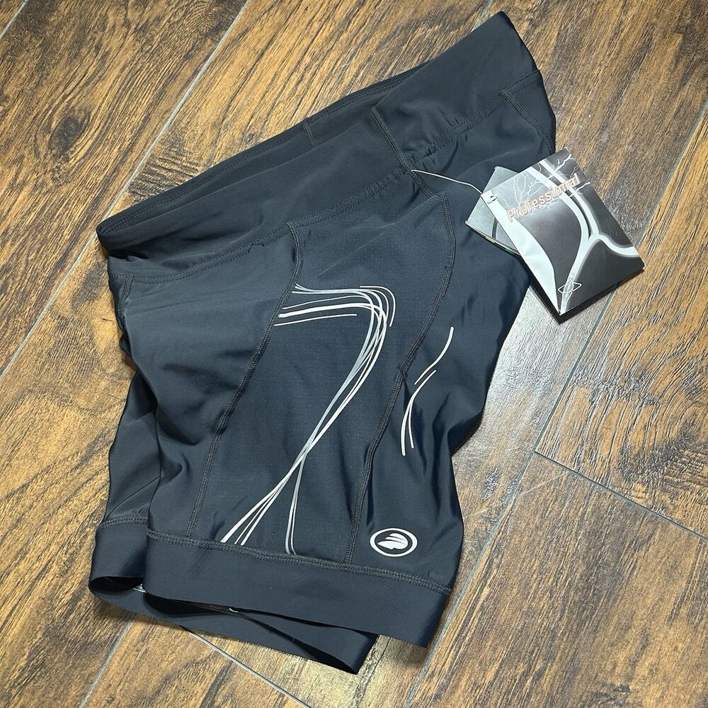 Performance Bicycle Elite Black Nylon Spandex Silicone Padded Riding Short XL
